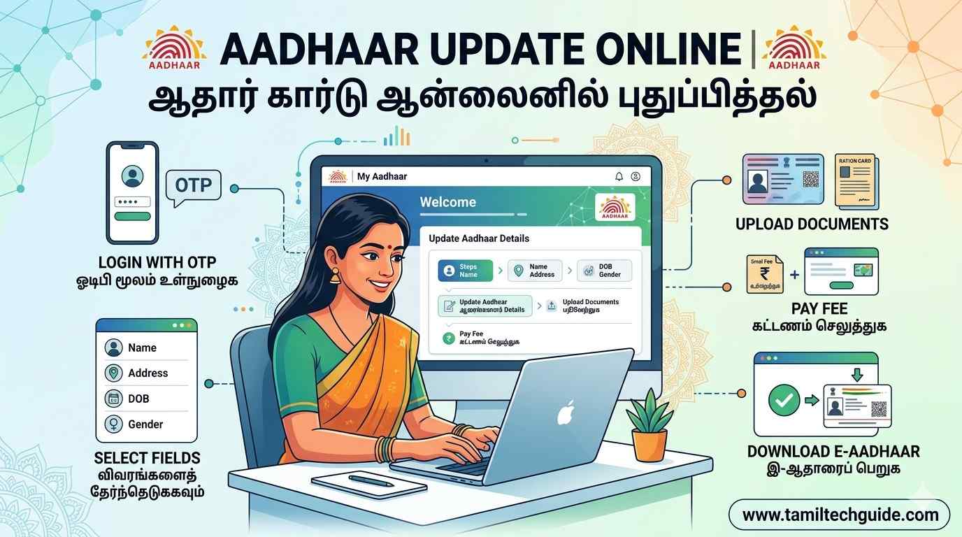 `aadhaar update online in tamil