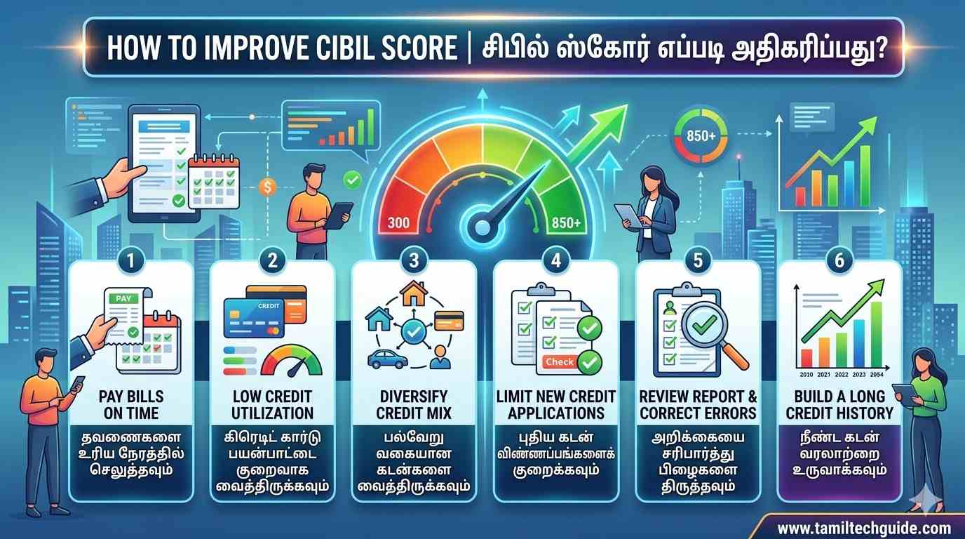 how to improve cibil score in tamil